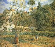 Camille Pissarro Pang plans Schwarz garden china oil painting artist